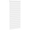 vidaXL Rullgardin zebra vit 105x230 cm tyg bredd 100,9 cm polyester