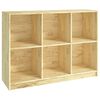 vidaXL Bokhylla 104x33x76 cm massiv furu