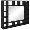 vidaXL Spegelsk&aring;p Svart Ek 91 x 15 x 76,5 cm Konstruerat tr&auml;