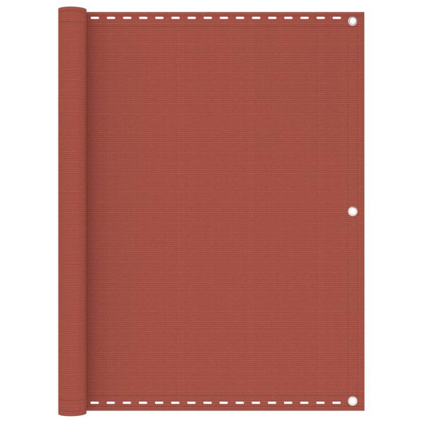 vidaXL Balkongsk&auml;rm terrakotta 120x400 cm HDPE