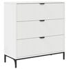 vidaXL Sideboard Vit 79,5 x 33 x 82 cm Konstruerat tr&auml;