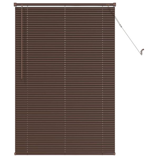 vidaXL Persienn Justerbar M&ouml;rkbrun med M&ouml;nster 150 x 100 cm PVC
