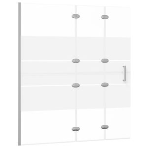 vidaXL Duschv&auml;gg vikbar ESG 120x140 cm vit