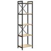 vidaXL Hyllsystem 40 x 30 x 155 cm Konstruerat tr&auml; Sonoma-ek
