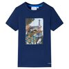 T-shirt f&ouml;r barn m&ouml;rkbl&aring; 116