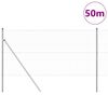 vidaXL St&auml;ngselstolpe Silver 50 x 1,2 m (36 mm n&auml;t) St&aring;l