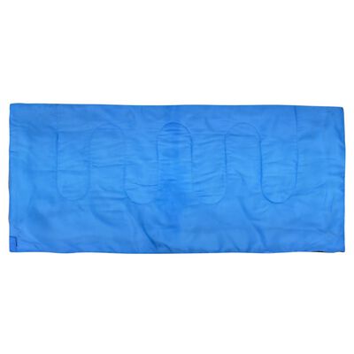 vidaXL Lätt barnsovsäck rektangulär blå 670 g 15°C