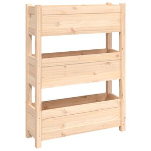 vidaXL Odlingsl&aring;da 77x25x104,5 cm massiv furu