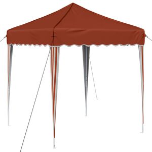 vidaXL Pop-up Partyt&auml;lt Terracotta 195 x 195 x 245 cm Oxford Tyg