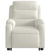 vidaXL Reclinerfåtölj med uppresningshjälp gräddvit sammet
