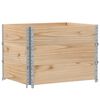 vidaXL Pallkragar 3 st 80x60 cm massivt furu