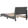 vidaXL Bed Frame without Mattress "Hanko" Dark Grey 80x200cm Fabric