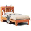 vidaXL S&auml;ngram utan madrass vaxbrun 75x190 cm massiv furu