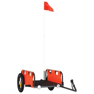 vidaXL Cykelvagn orange oxfordtyg och j&auml;rn