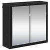 vidaXL V&auml;gg hylla Svart Ek 65 x 20 x 60 cm