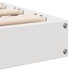 vidaXL Sängram Vit 213.5 x 104 x 9 cm Massiv furu