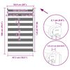vidaXL Rullgardin Zebra 50 x 100 cm vit
