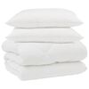vidaXL Vinter T&auml;cke med kudde 3 st Vit Mikrofiber