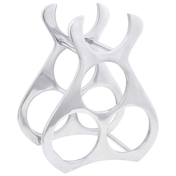 vidaXL Vinställ Silver 23 x 14 x 28 cm Aluminium