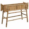 vidaXL Tr&auml;dg&aring;rdsplanta med h&aring;llare Naturf&auml;rg 100 x 38 x 74 cm Bambus