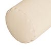 vidaXL Bolsterkuddar 2 pcs Beige Ø 25 x 70 cm Mikrofiber Tyg