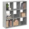 vidaXL Bokhylla/Rumsavdelare betonggr&aring; 102x29x103,5 cm konstruerat tr&auml;