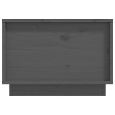 vidaXL Soffbord grå 40x50x35 cm massivt furu
