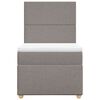 vidaXL Rams&auml;ng med madrass taupe 80x200 cm tyg