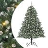 vidaXL Konstgjord julgran Gr&ouml;n 210 cm PVC och Plast och St&aring;l