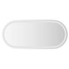 vidaXL Badrumsspegel LED 80x35 cm oval