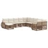 vidaXL Tr&auml;dg&aring;rdsoffset 11 pcs Beige konstrotting