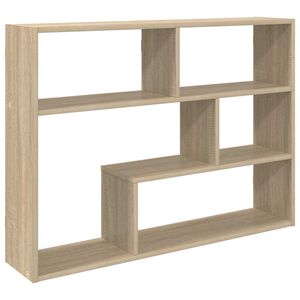 vidaXL V&auml;gg hylla V&auml;ggmonterat Brun 95 x 20 x 69,5 cm Konstruerat tr&auml;