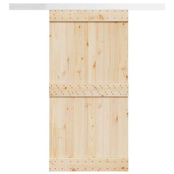 vidaXL Skjutd&ouml;rrsbeslag 200 cm aluminiumlegering silver