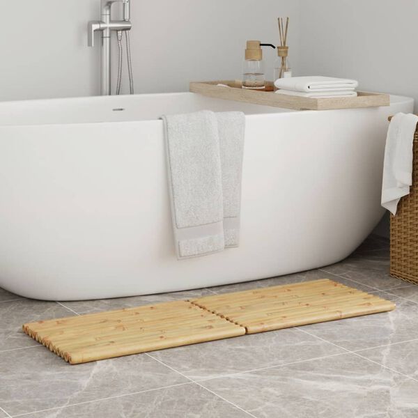 vidaXL Badmattor 2 st 50x35 cm bambu