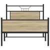 vidaXL S&auml;ngram utan madrass Sonoma ek 107x203 cm konstruerat tr&auml;