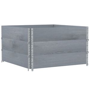 vidaXL Odlingsl&aring;da gr&aring; 100x100 cm massivt furutr&auml;