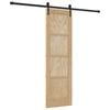 vidaXL Skjutd&ouml;rr ORKDAL Naturlig 61 x 198,5 cm Massiv furu
