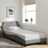 vidaXL Bed Frame "Dover" Light Grey 90x190 cm Fabric