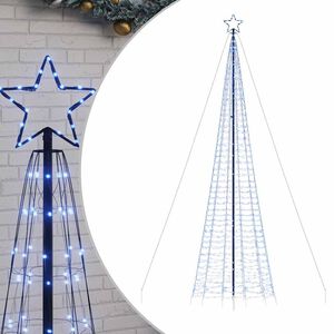 vidaXL LED julgran med spikar 1534 LED bl&aring; 500 cm