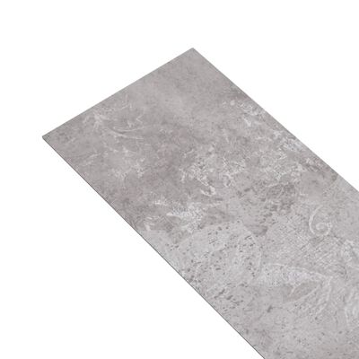 vidaXL Ej självhäftande PVC-golvplankor 5,26 m² 2 mm jordgrå