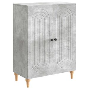 vidaXL Sideboard Betonggr&aring; 66 x 34,5 x 90 cm Konstruerat tr&auml;