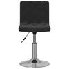 vidaXL Barstol svart sammet