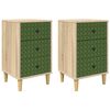 vidaXL Nattduksbord GELEEN 2 st Sonoma-ek 36 x 33 x 60 cm