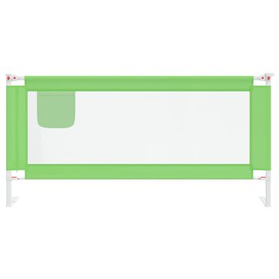 vidaXL Sängskena för barn grön 190x25 cm tyg
