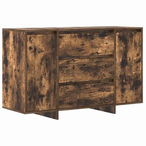 vidaXL Sideboard med l&aring;da R&ouml;kt ek 120 x 41 x 75 cm Konstruerat tr&auml;