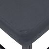 vidaXL Trädgårdsoffset med kudde 12 pcs Svart Aluminium