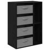 vidaXL Sideboard Svart ek 60 x 33,5 x 84 cm