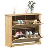 vidaXL Skosk&aring;p Corona 99x32x85 cm massiv furu