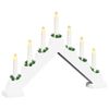 vidaXL Jul ljusbrygga 7 LED-lampor Varmvit 39.5 x 5 x 29 cm