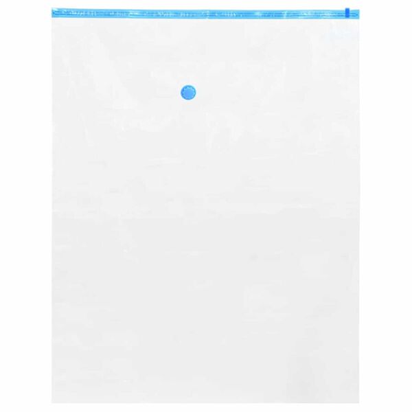 vidaXL Förvaringspåsar 10 pcs Transparent och Blå 100 x 80 cm